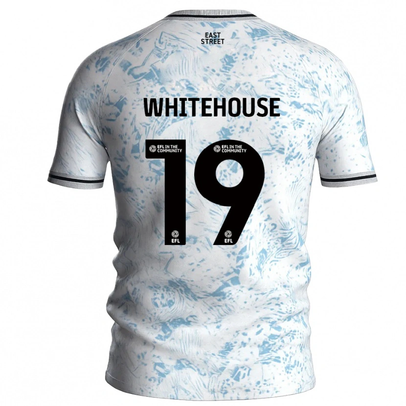 Danxen Men Sophie Whitehouse #19 White Sky Blue Away Jersey 2025/26 T-Shirt