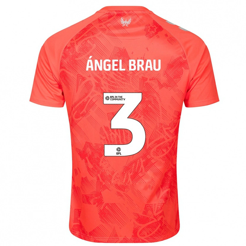 Danxen Men Miguel Ángel Brau #3 Orange White Away Jersey 2025/26 T-Shirt