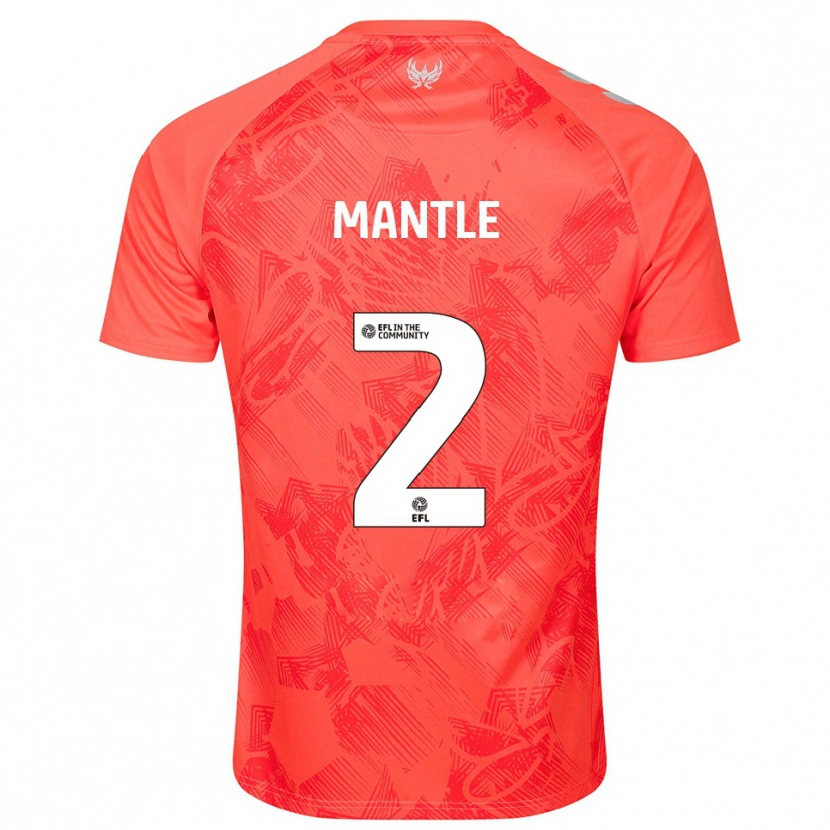 Danxen Men David Mantle #2 Orange White Away Jersey 2025/26 T-Shirt