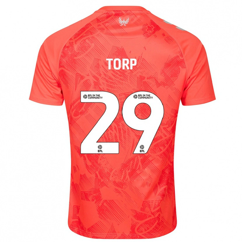 Danxen Men Victor Torp #29 Orange White Away Jersey 2025/26 T-Shirt