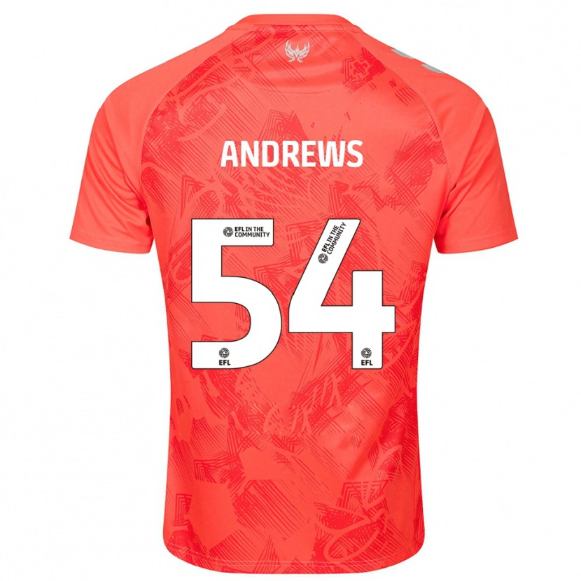 Danxen Men Kai Andrews #54 Orange White Away Jersey 2025/26 T-Shirt