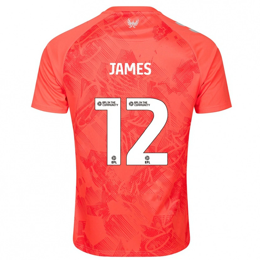 Danxen Men Jack James #12 Orange White Away Jersey 2025/26 T-Shirt