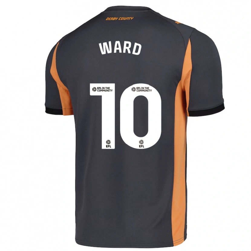 Danxen Men Hannah Ward #10 Gray Orange Black Away Jersey 2025/26 T-Shirt