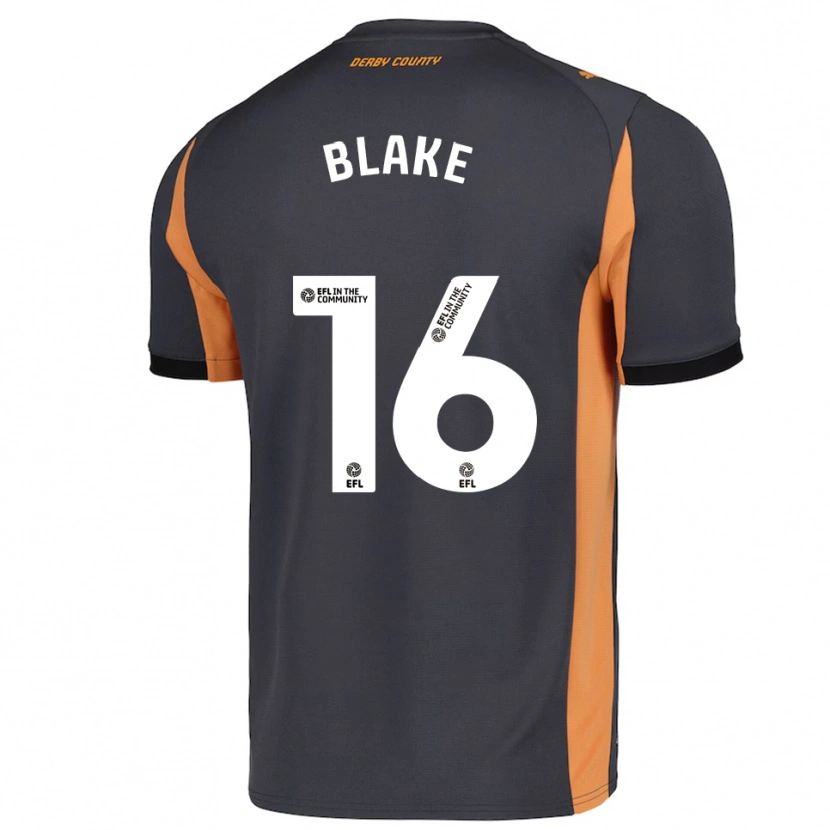 Danxen Men Zayne Blake #16 Gray Orange Black Away Jersey 2025/26 T-Shirt