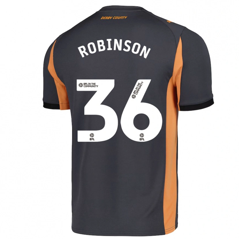 Danxen Men Keilen Robinson #36 Gray Orange Black Away Jersey 2025/26 T-Shirt