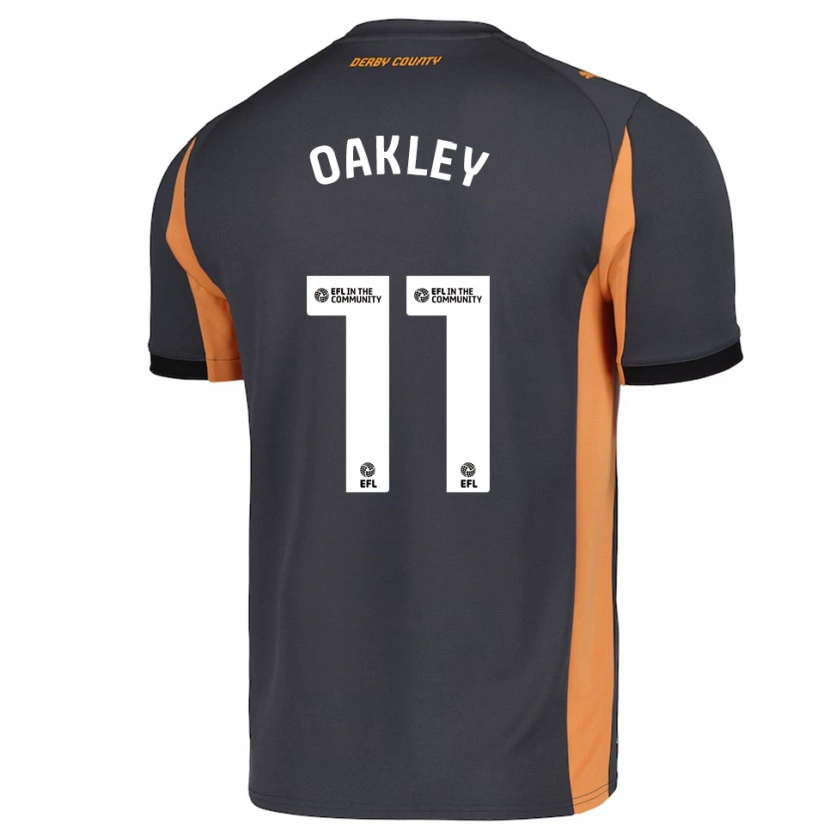 Danxen Men Kate Oakley #11 Gray Orange Black Away Jersey 2025/26 T-Shirt