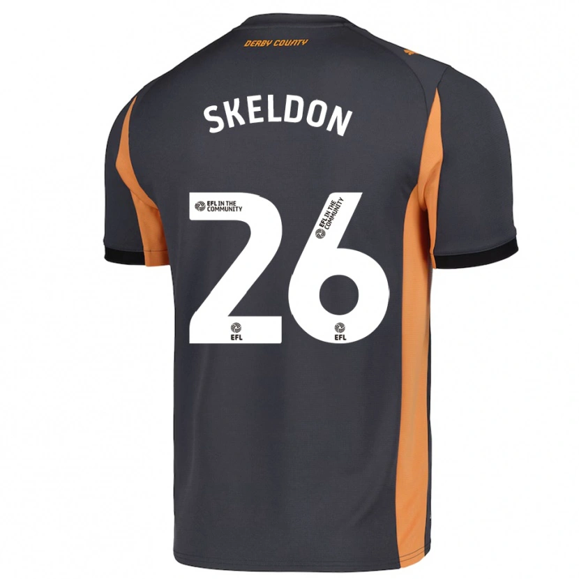 Danxen Men Lily Skeldon #26 Gray Orange Black Away Jersey 2025/26 T-Shirt
