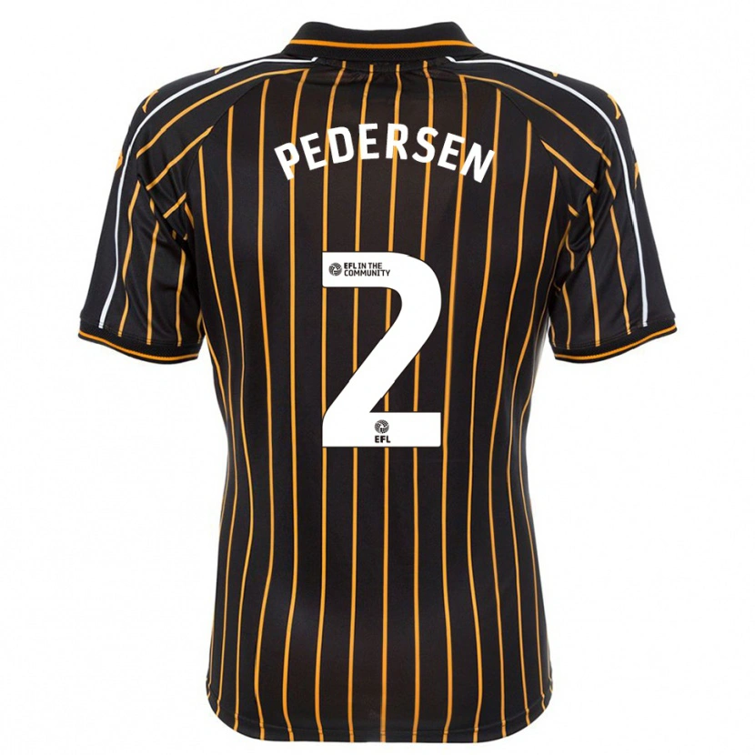 Danxen Men Eden Pedersen #2 White Black Away Jersey 2025/26 T-Shirt