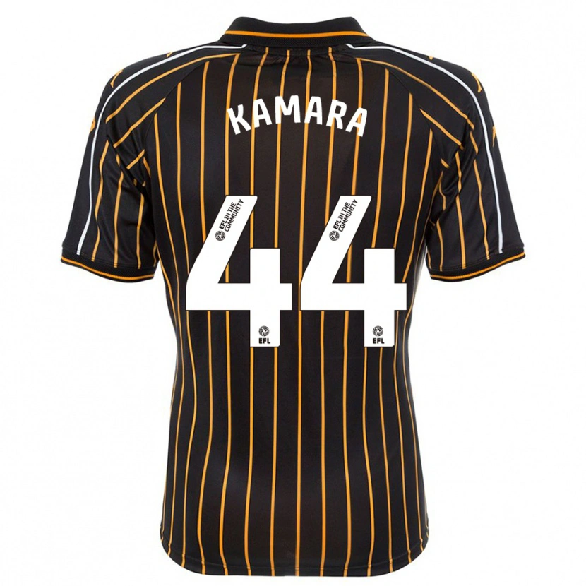 Danxen Men Abu Kamara #44 White Black Away Jersey 2025/26 T-Shirt