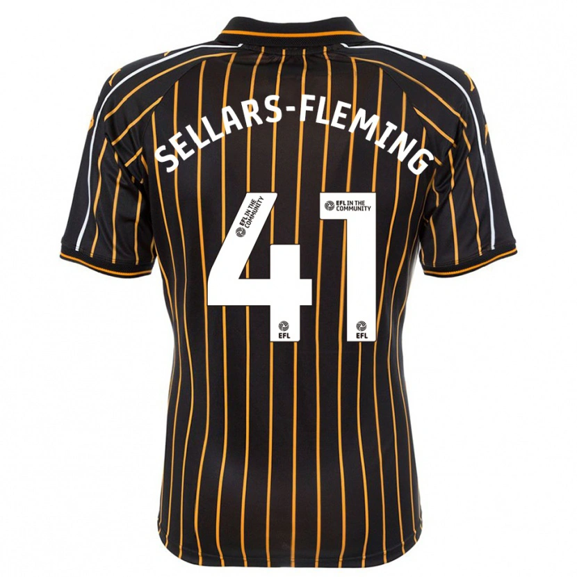 Danxen Men Tyrell Sellars-Fleming #41 White Black Away Jersey 2025/26 T-Shirt