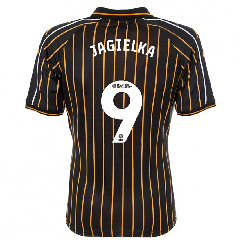 Danxen Men Zac Jagielka #9 White Black Away Jersey 2025/26 T-Shirt