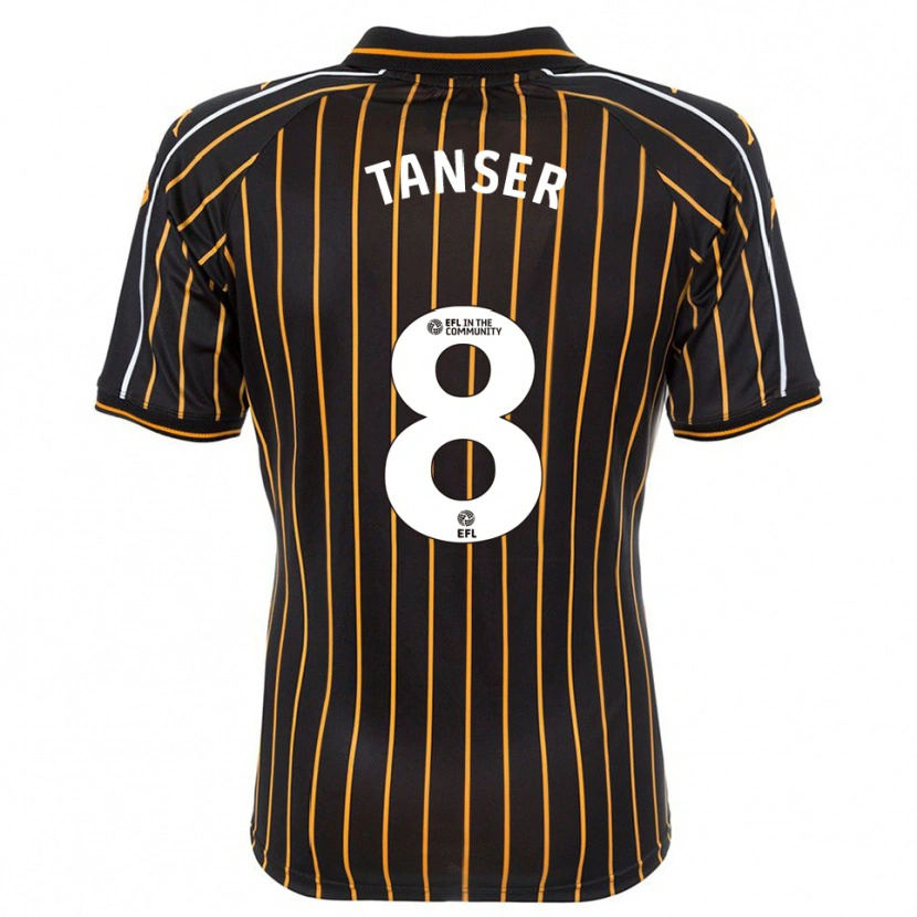 Danxen Men Ellie Tanser #8 White Black Away Jersey 2025/26 T-Shirt