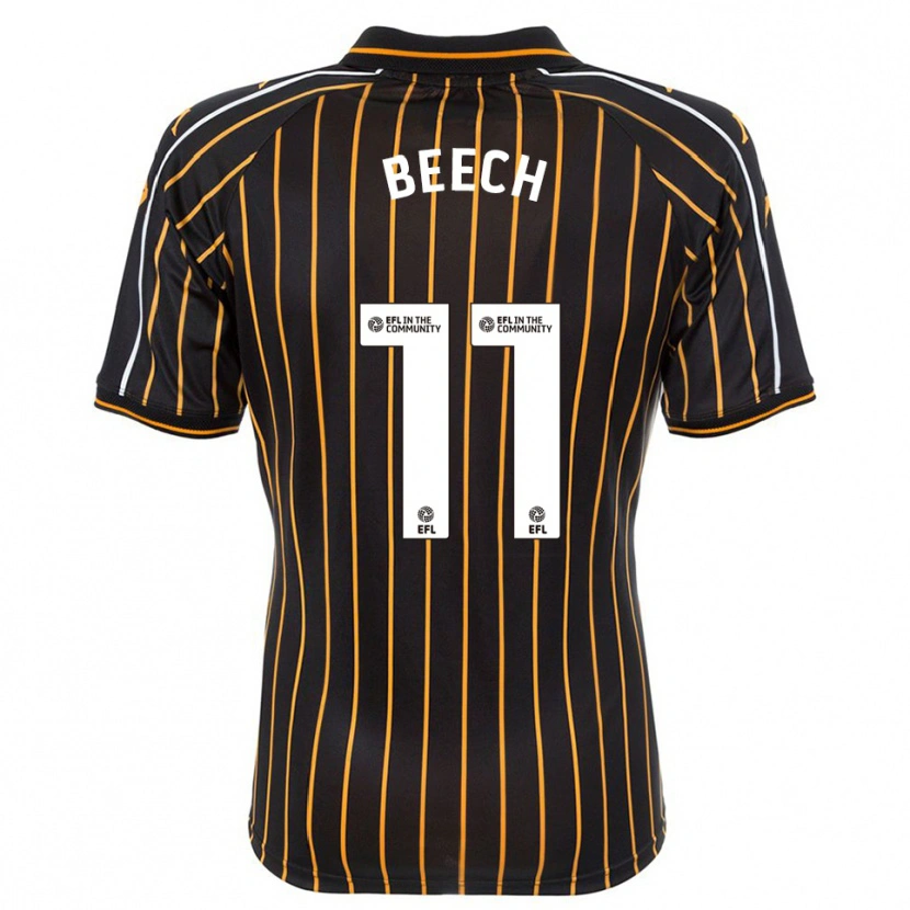 Danxen Men Rebecca Beech #11 White Black Away Jersey 2025/26 T-Shirt