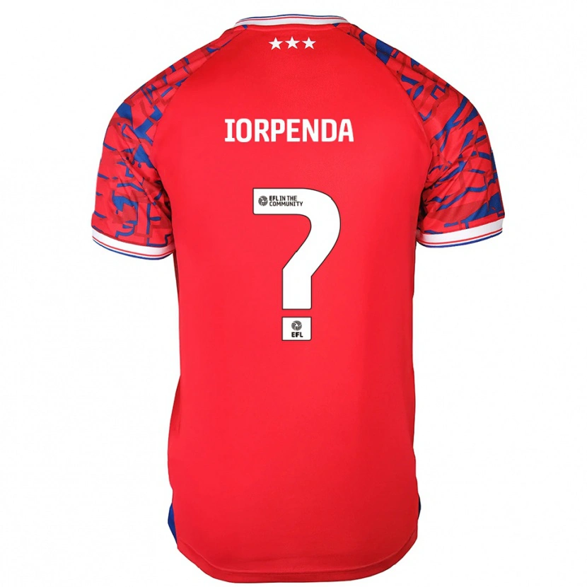 Danxen Men George Iorpenda #0 Red Blue Away Jersey 2025/26 T-Shirt