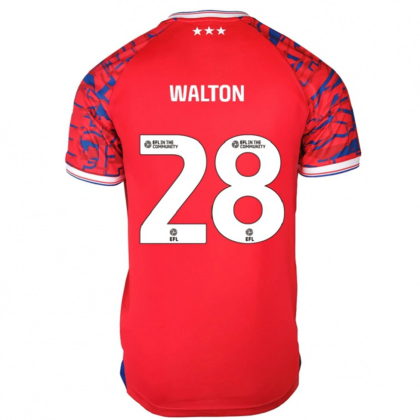 Danxen Men Christian Walton #28 Red Blue Away Jersey 2025/26 T-Shirt