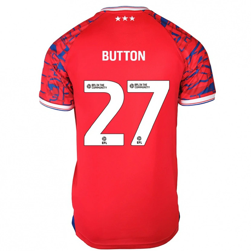 Danxen Men David Button #27 Red Blue Away Jersey 2025/26 T-Shirt