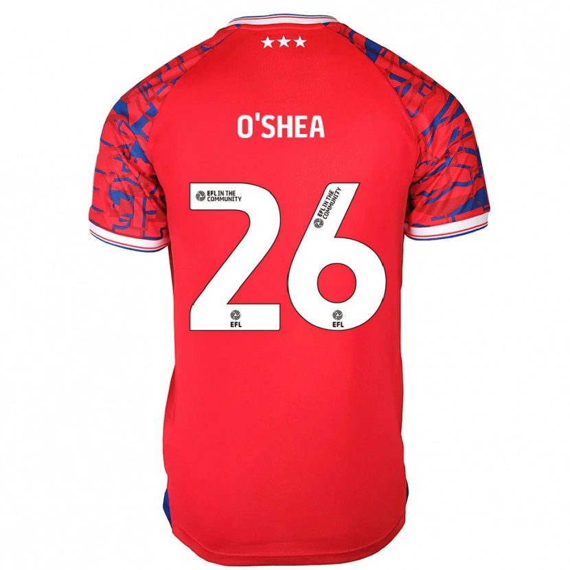 Danxen Men Dara O'shea #26 Red Blue Away Jersey 2025/26 T-Shirt