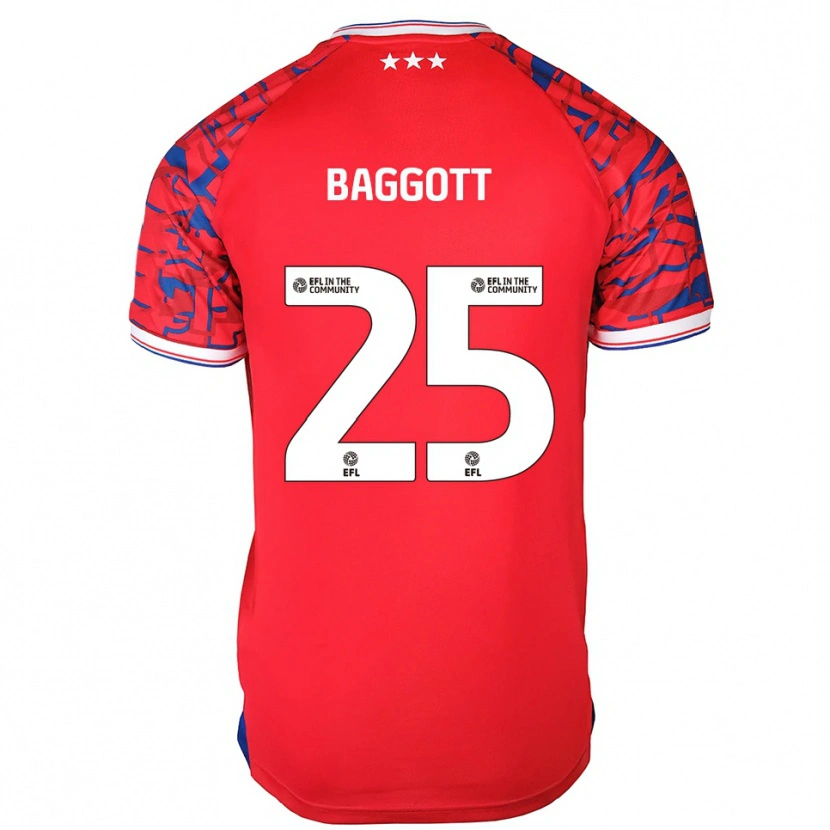 Danxen Men Elkan Baggott #25 Red Blue Away Jersey 2025/26 T-Shirt