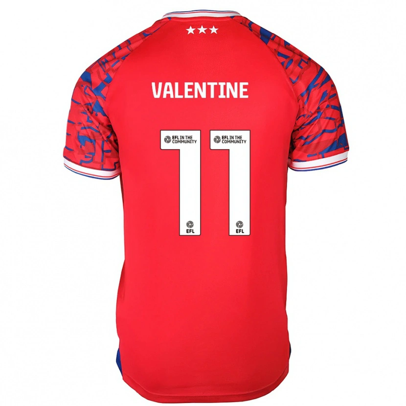 Danxen Men Nico Valentine #11 Red Blue Away Jersey 2025/26 T-Shirt