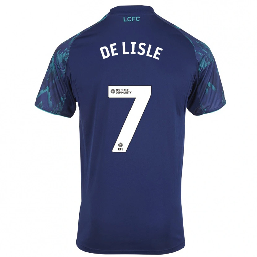 Danxen Men Hugo De Lisle #7 Navy Green White Away Jersey 2025/26 T-Shirt
