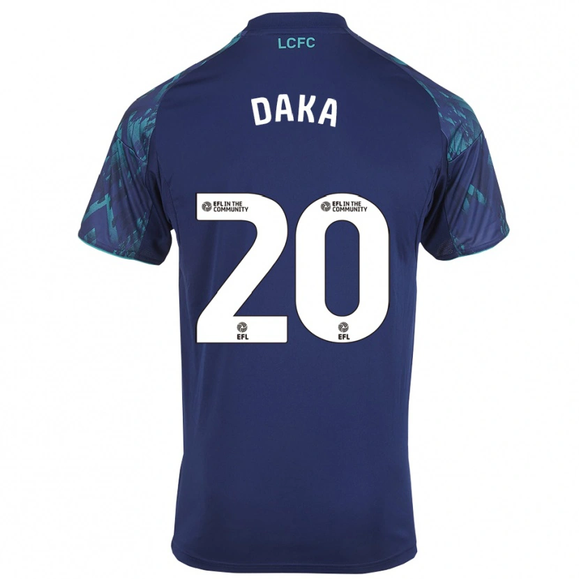 Danxen Men Patson Daka #20 Navy Green White Away Jersey 2025/26 T-Shirt