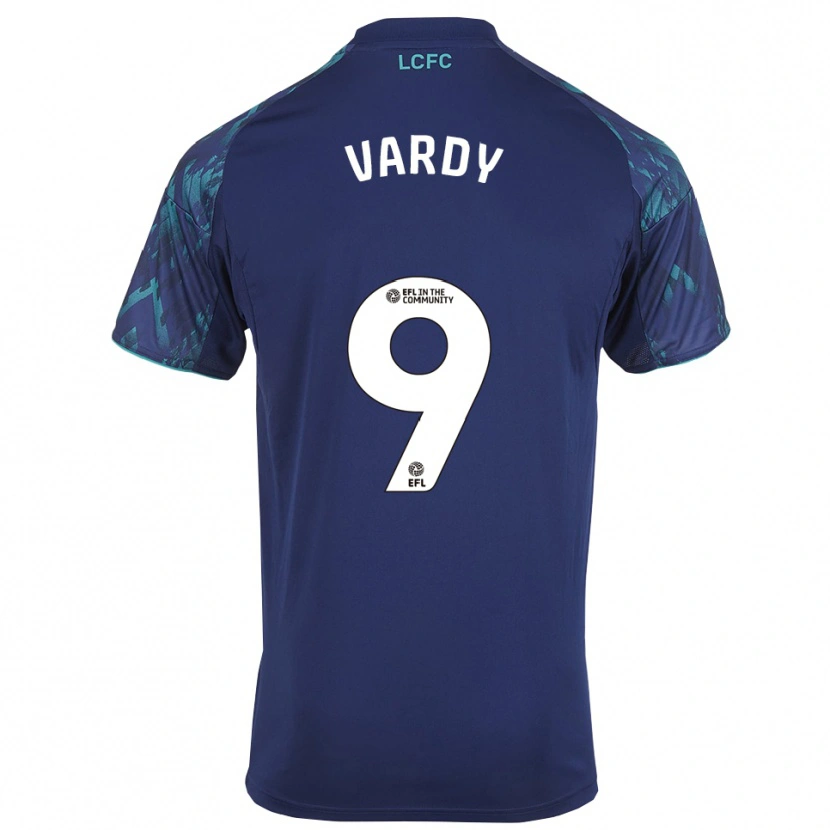 Danxen Men Jamie Vardy #9 Navy Green White Away Jersey 2025/26 T-Shirt