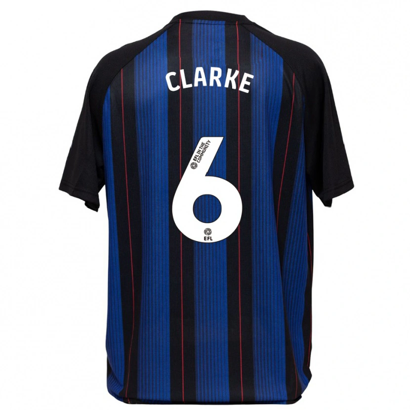 Danxen Men Alexander Clarke #6 Blue Black Away Jersey 2025/26 T-Shirt