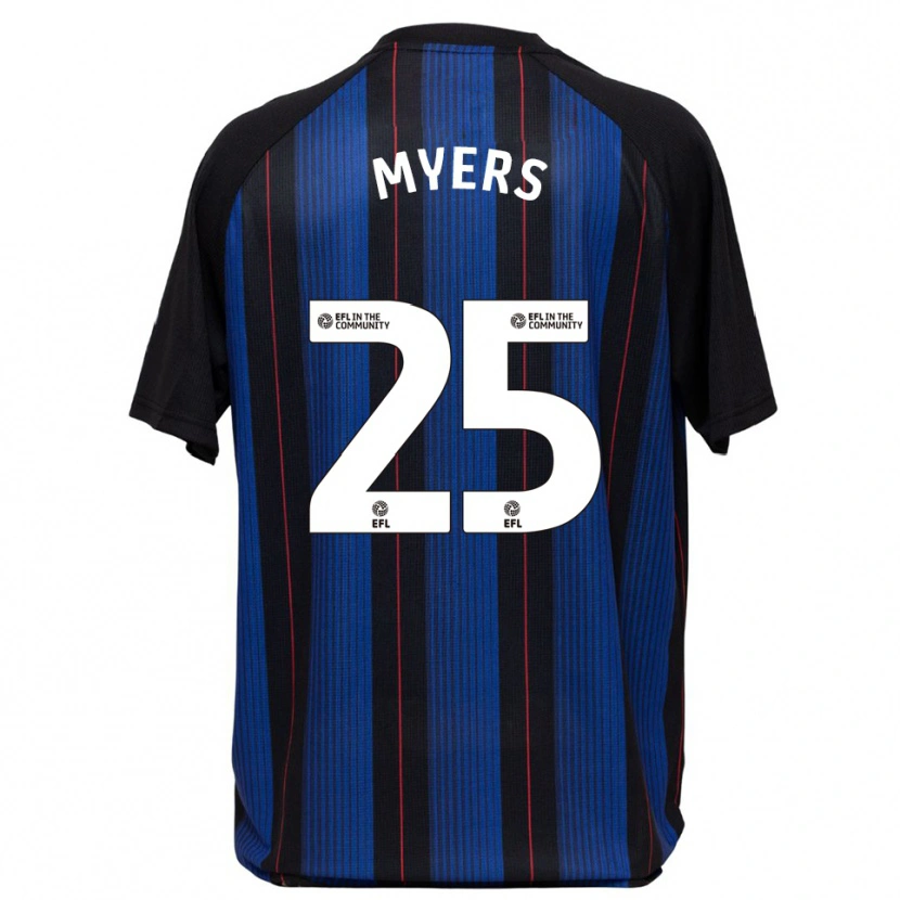 Danxen Men Maddie Myers #25 Blue Black Away Jersey 2025/26 T-Shirt