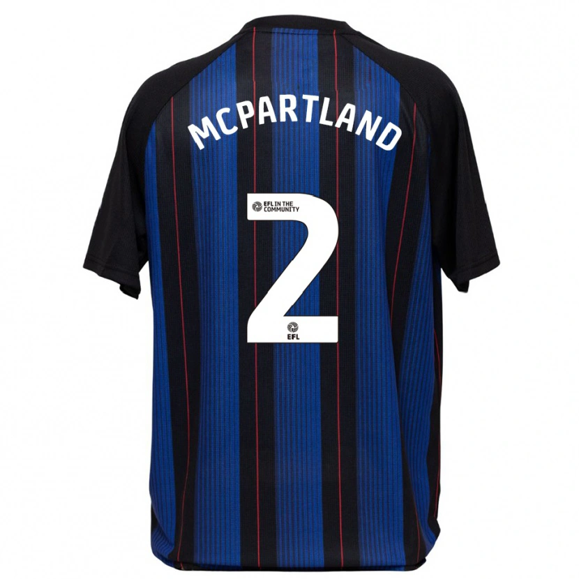 Danxen Men Will Mcpartland #2 Blue Black Away Jersey 2025/26 T-Shirt