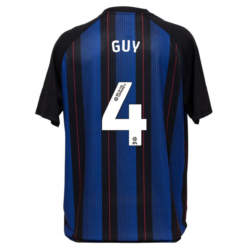 Danxen Men Bethany Guy #4 Blue Black Away Jersey 2025/26 T-Shirt