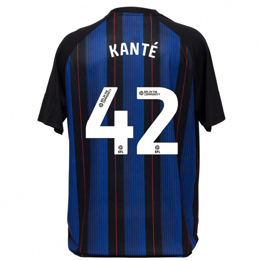 Danxen Men Abdoulaye Kanté #42 Blue Black Away Jersey 2025/26 T-Shirt
