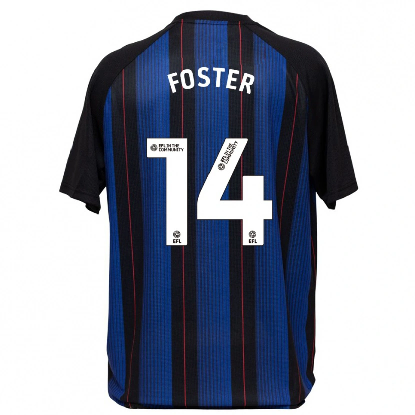 Danxen Men Emma Foster #14 Blue Black Away Jersey 2025/26 T-Shirt