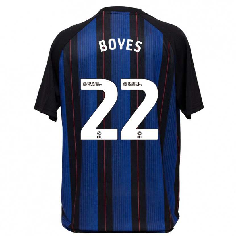 Danxen Men Grace Boyes #22 Blue Black Away Jersey 2025/26 T-Shirt