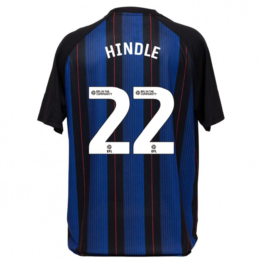 Danxen Men Rachel Hindle #22 Blue Black Away Jersey 2025/26 T-Shirt