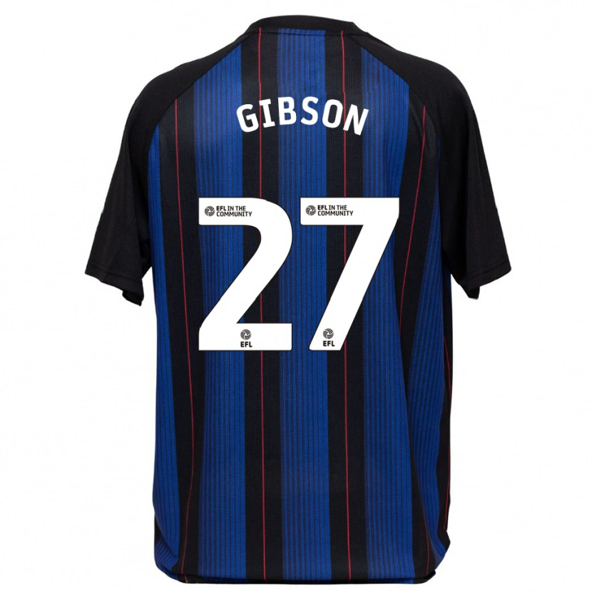 Danxen Men Georgia Gibson #27 Blue Black Away Jersey 2025/26 T-Shirt
