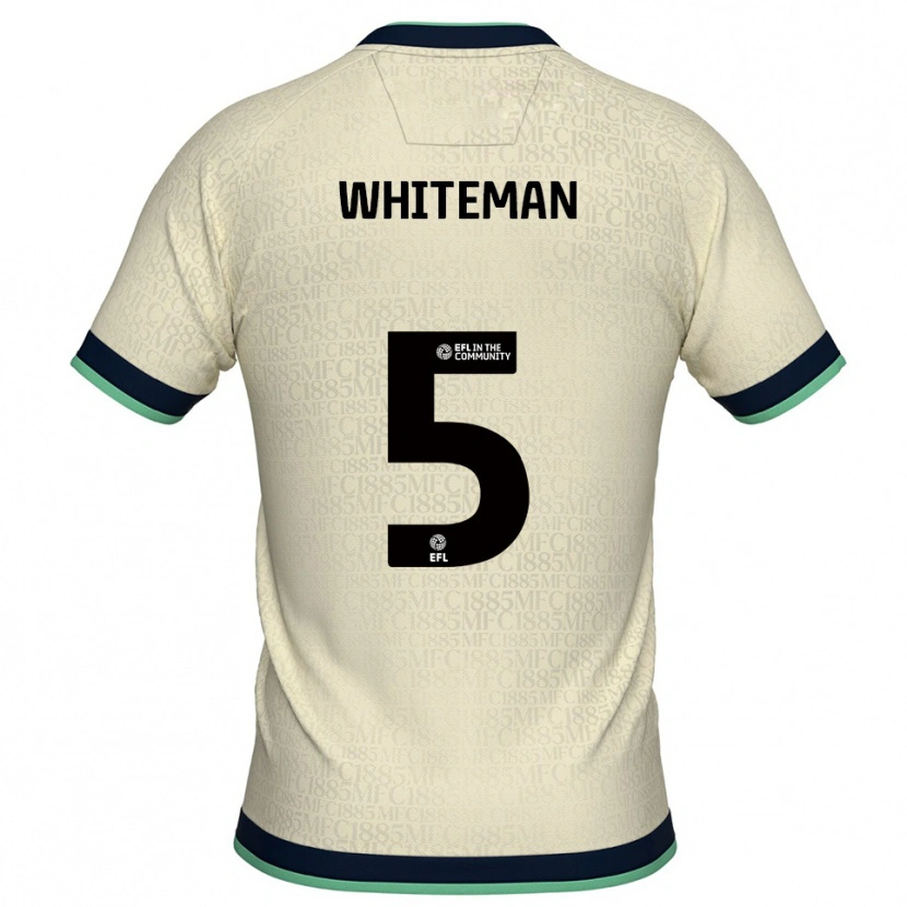 Danxen Men Harvey Whiteman #5 Champagne Navy Away Jersey 2025/26 T-Shirt