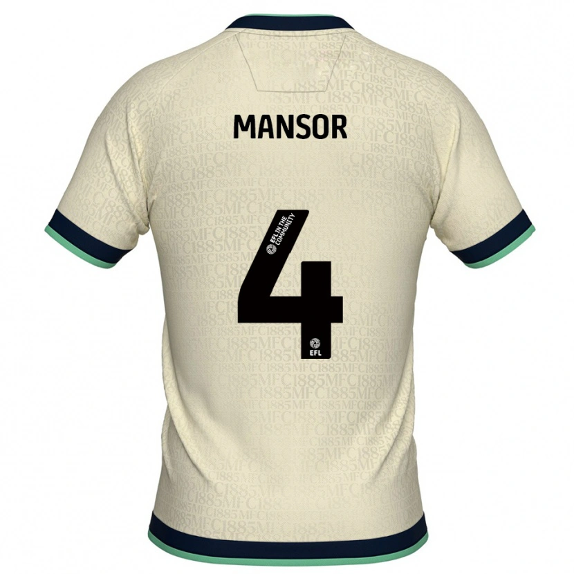 Danxen Men Elias Mansor #4 Champagne Navy Away Jersey 2025/26 T-Shirt