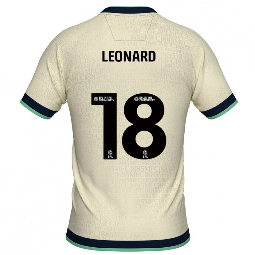 Danxen Men Ryan Leonard #18 Champagne Navy Away Jersey 2025/26 T-Shirt