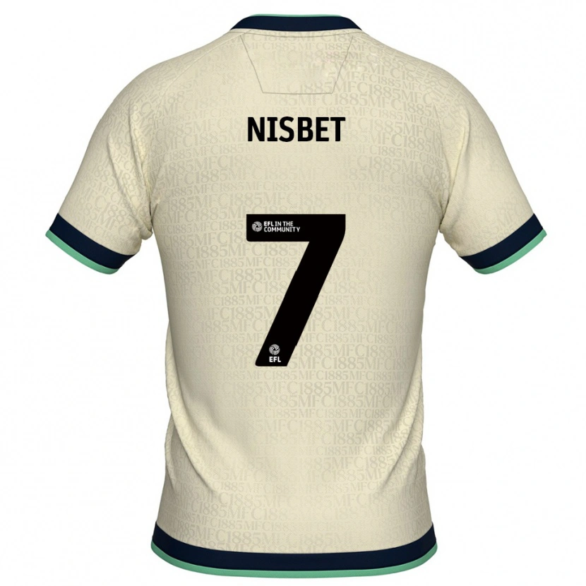 Danxen Men Kevin Nisbet #7 Champagne Navy Away Jersey 2025/26 T-Shirt