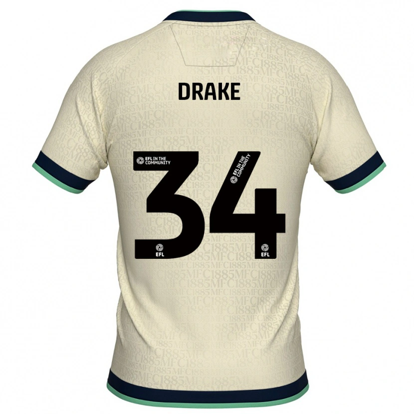 Danxen Men Ben Drake #34 Champagne Navy Away Jersey 2025/26 T-Shirt