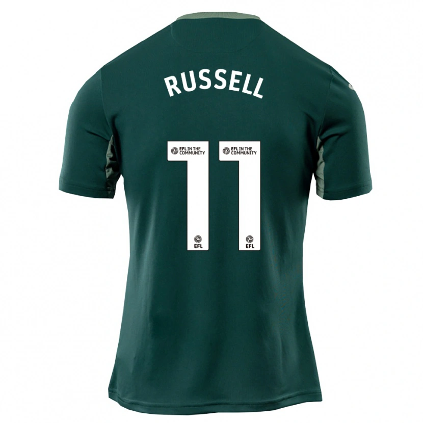 Danxen Men Rebecca Russell #11 Green White Purple Away Jersey 2025/26 T-Shirt