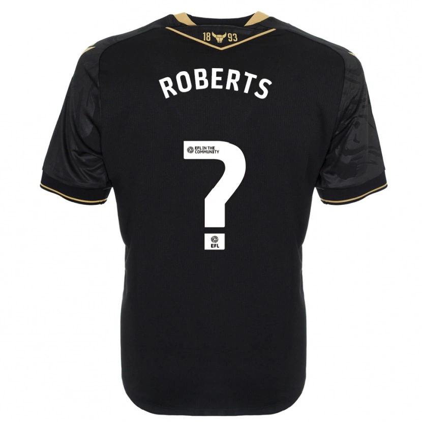 Danxen Men Amber Roberts #0 Black Gold Away Jersey 2025/26 T-Shirt