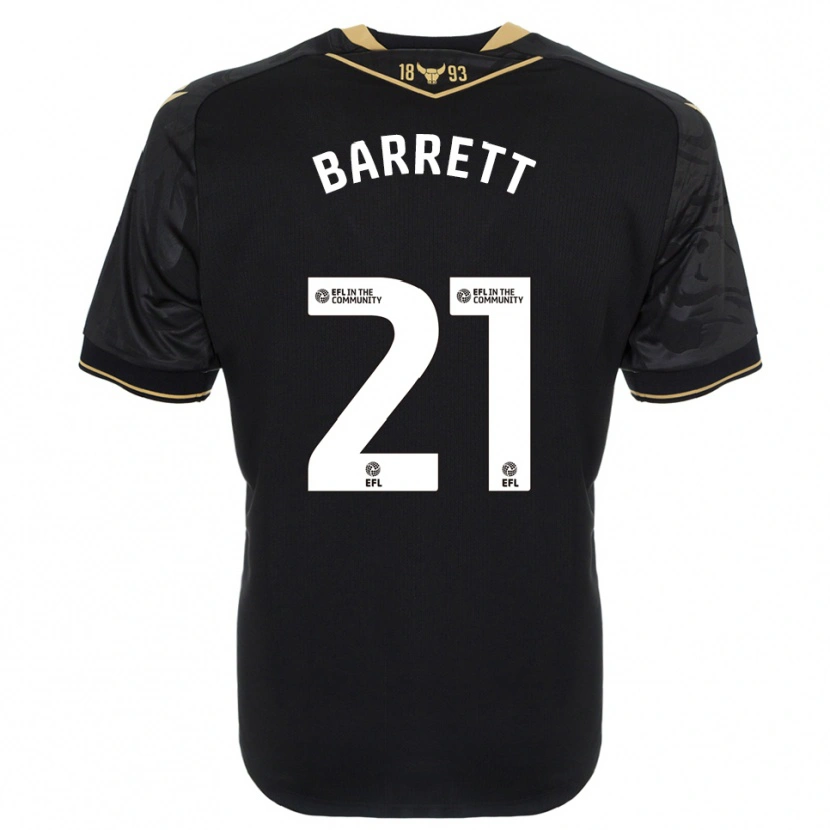 Danxen Men Nicole Barrett #21 Black Gold Away Jersey 2025/26 T-Shirt
