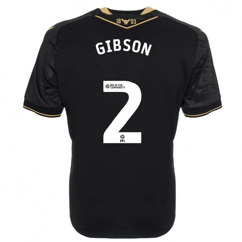 Danxen Men Nic Gibson #2 Black Gold Away Jersey 2025/26 T-Shirt