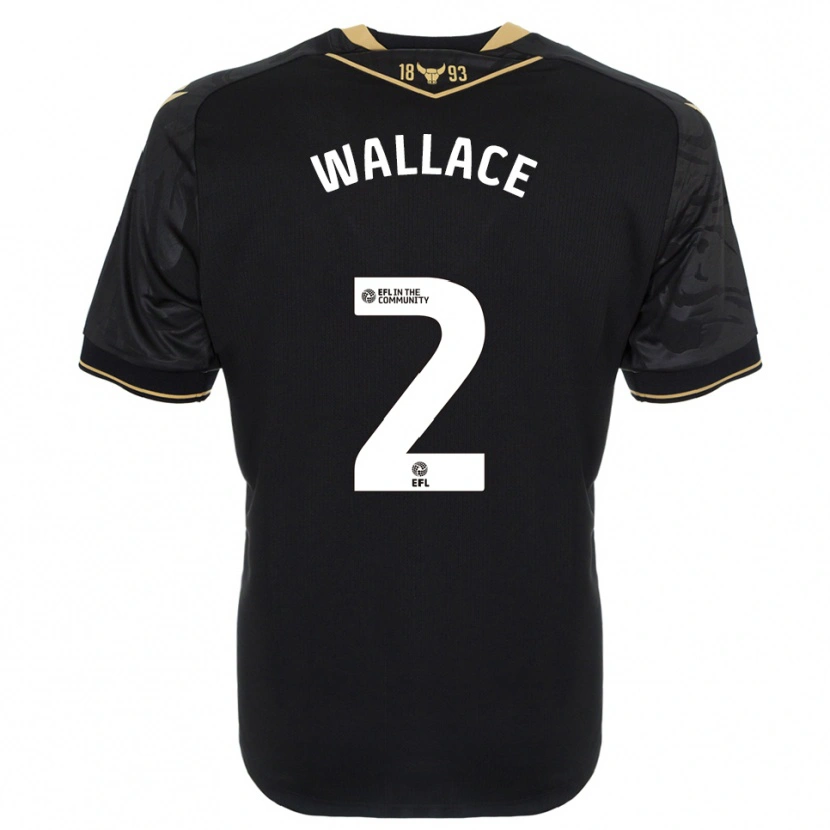Danxen Men Emily Wallace #2 Black Gold Away Jersey 2025/26 T-Shirt