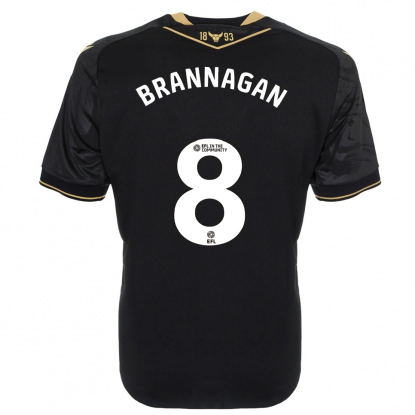 Danxen Men Cameron Brannagan #8 Black Gold Away Jersey 2025/26 T-Shirt