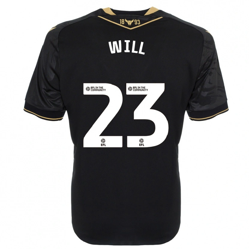 Danxen Men Merrick Will #23 Black Gold Away Jersey 2025/26 T-Shirt