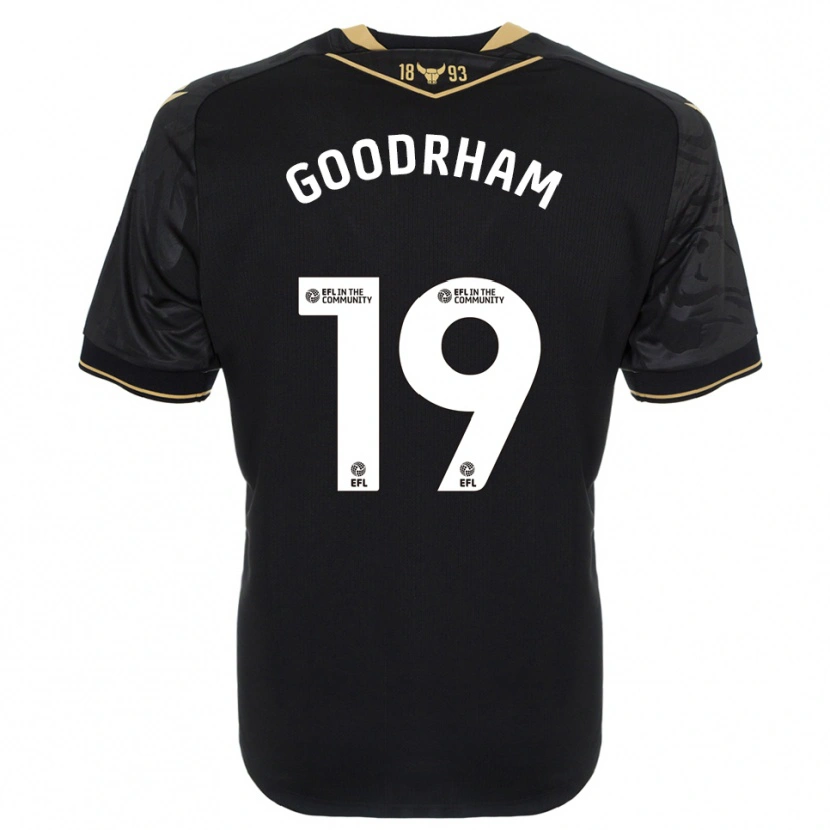 Danxen Men Tyler Goodrham #19 Black Gold Away Jersey 2025/26 T-Shirt