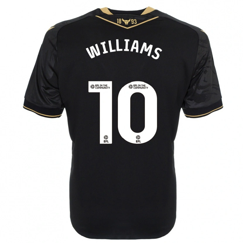 Danxen Men Cheryl Williams #10 Black Gold Away Jersey 2025/26 T-Shirt