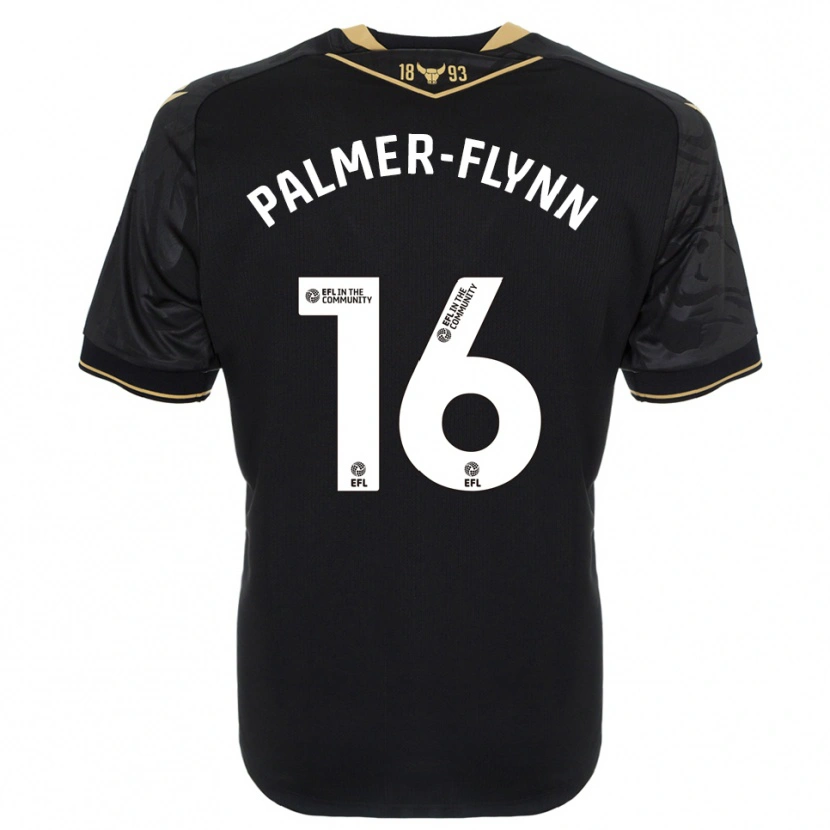 Danxen Men Callum Palmer-Flynn #16 Black Gold Away Jersey 2025/26 T-Shirt